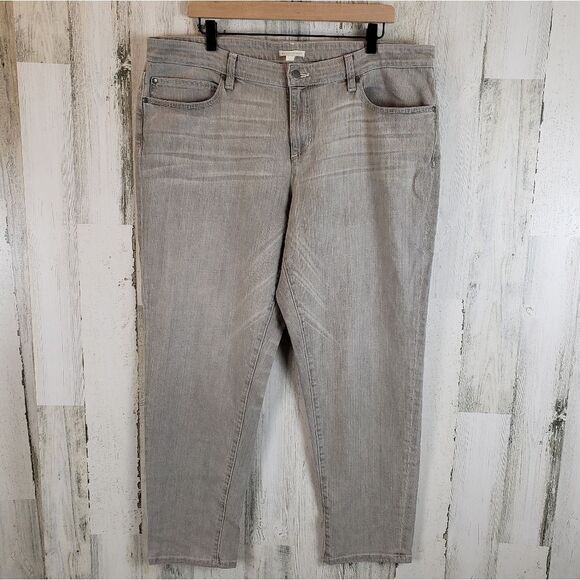 Eileen Fisher Straight Leg Jeans Sz 16 - Picture 1 of 5